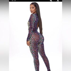 Brand new sassy slither snake jumpsuitt size M new